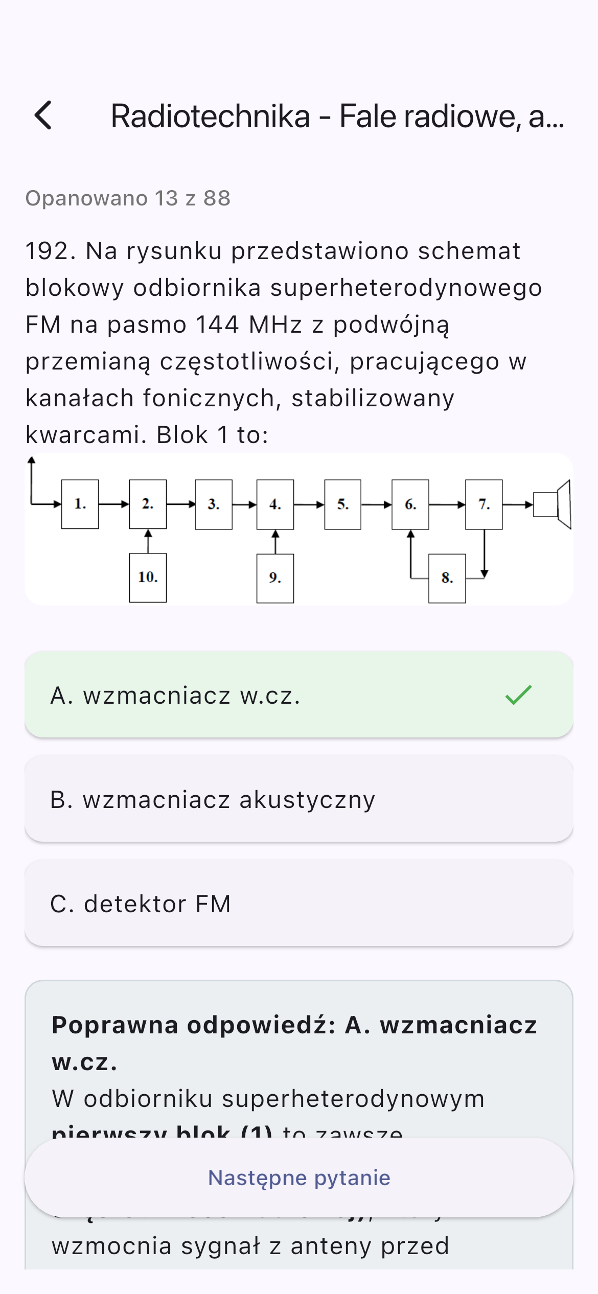 Zestaw zamkniętych pytań